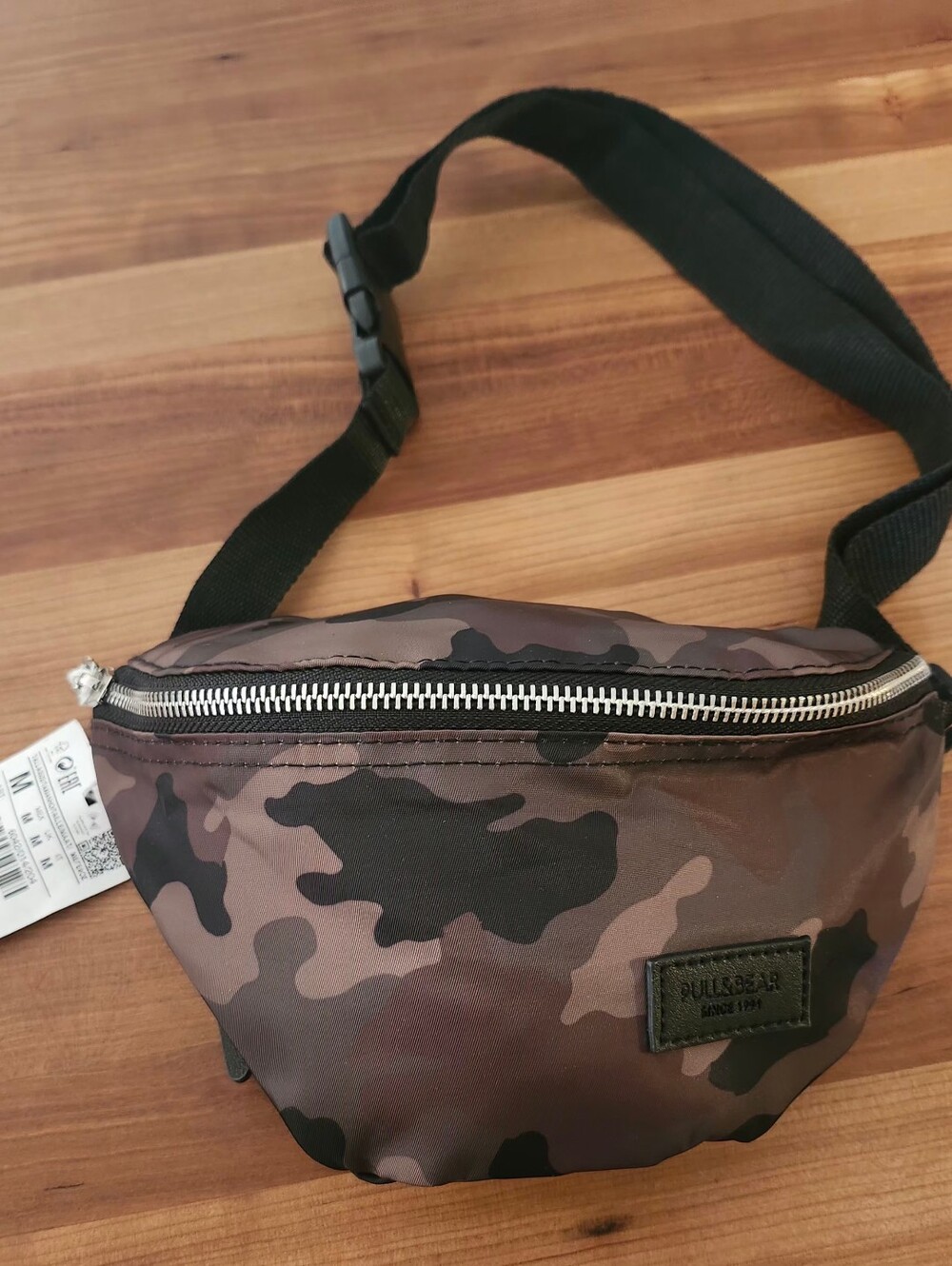 NWT Pull&Bear Camouflage Waist Bag in Brown and Black